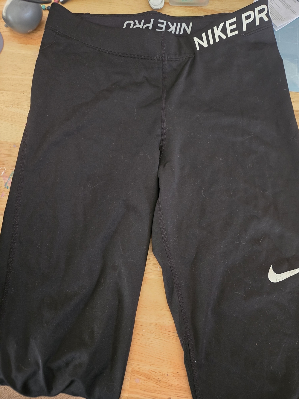Nike Black 'NIKE PRO' Girls' Athletic Leggings